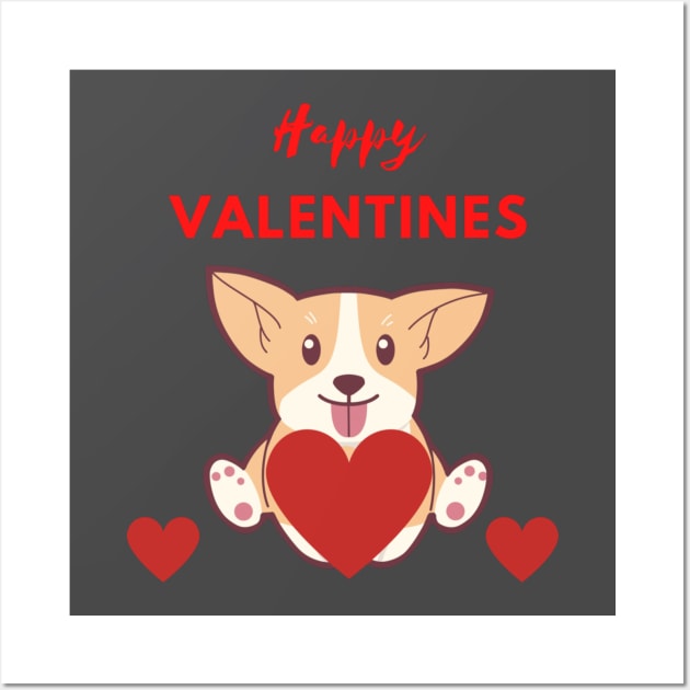 Valentines animals Wall Art by Humorous 